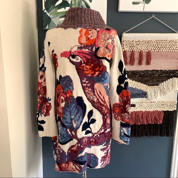 ANTHROPOLOGIE Sleeping in Snow’ Foret Cardigan Sweater. Rare. S - Picture 3 of 10